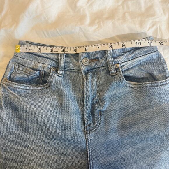 American Eagle Curvy Mom Jeans 00 Light Wash High Rise Denim - Picture 11 of 16